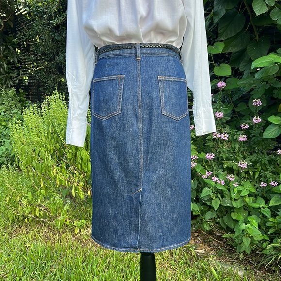 J Crew Denim Pencil Skirt 29 - Picture 2 of 13